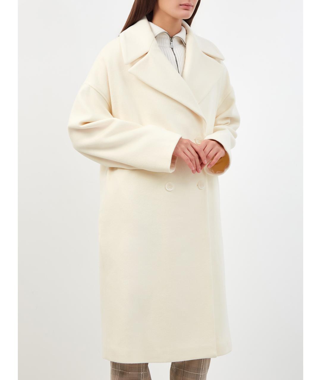 ELEVENTY Бежевое шерстяное пальто, фото 3