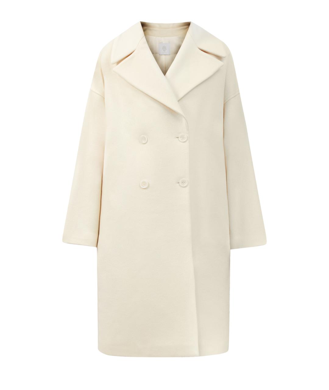ELEVENTY Бежевое шерстяное пальто, фото 1