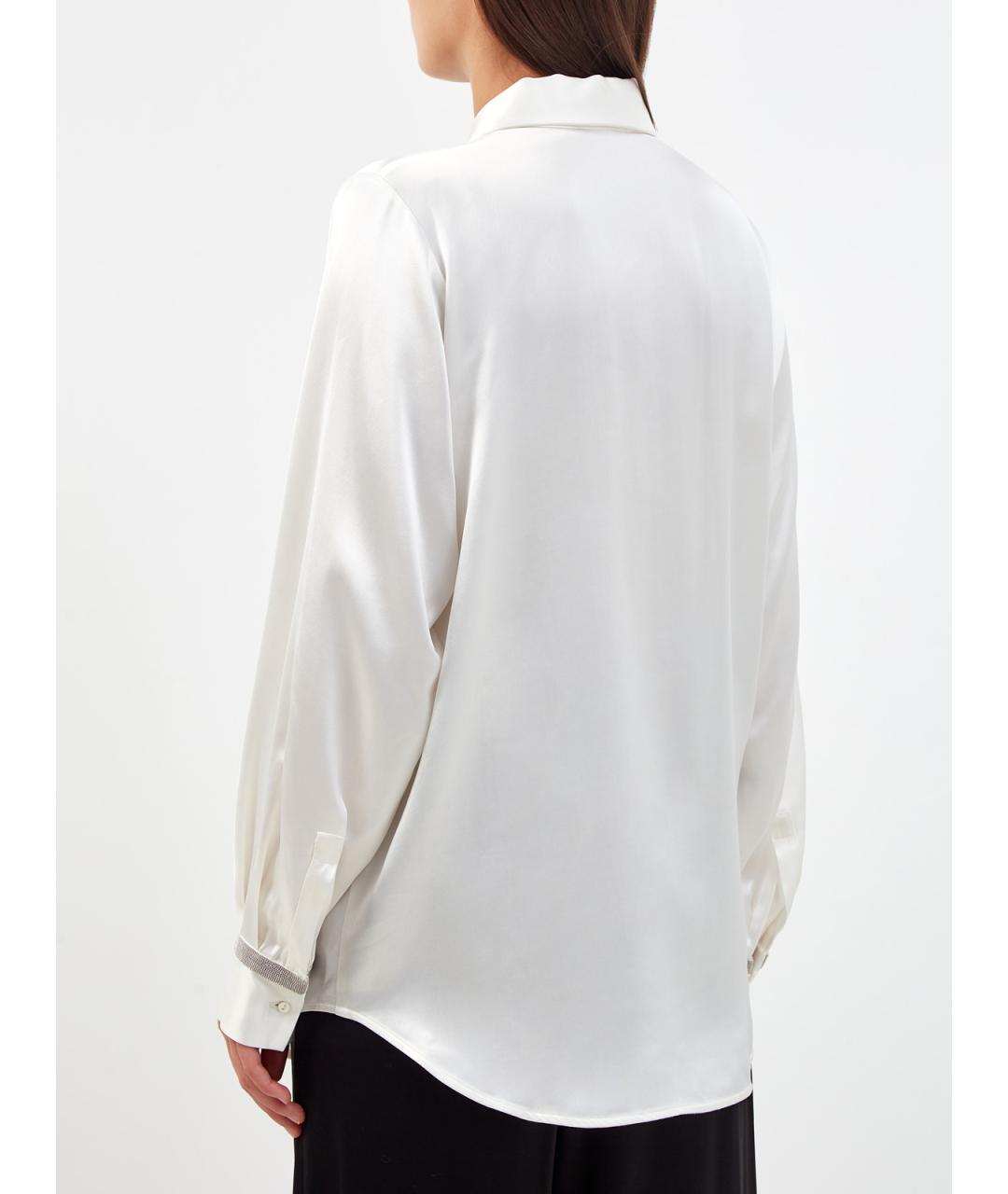 FABIANA FILIPPI Белая вискозная рубашка, фото 4