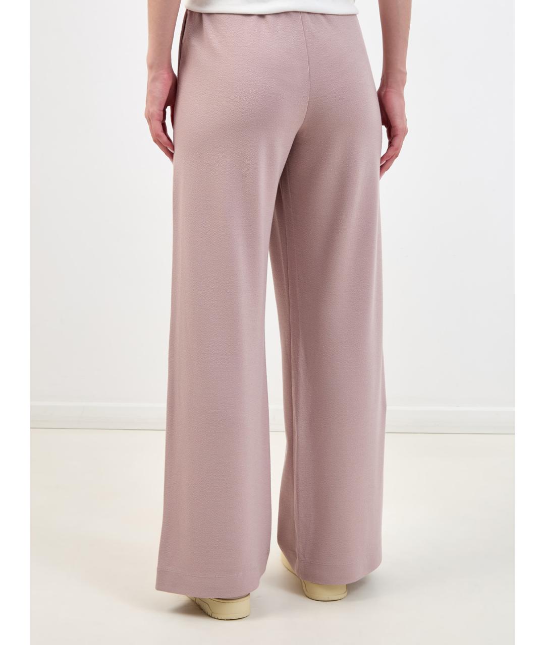 PARAJUMPERS Розовые вискозные прямые брюки, фото 4