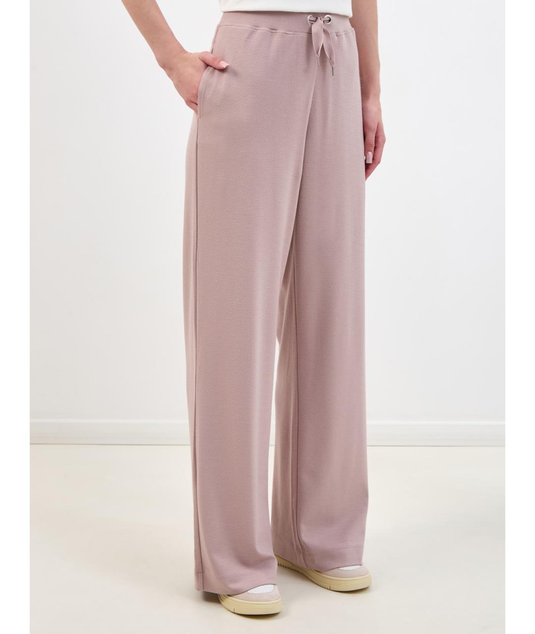 PARAJUMPERS Розовые вискозные прямые брюки, фото 3