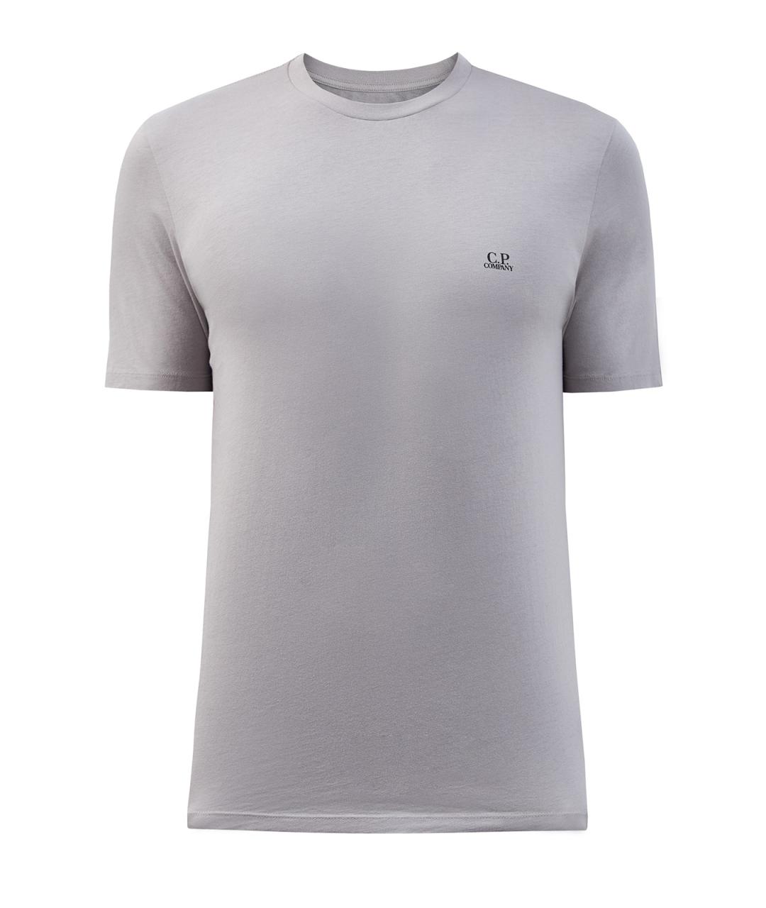 CP COMPANY Серая хлопковая футболка, фото 1