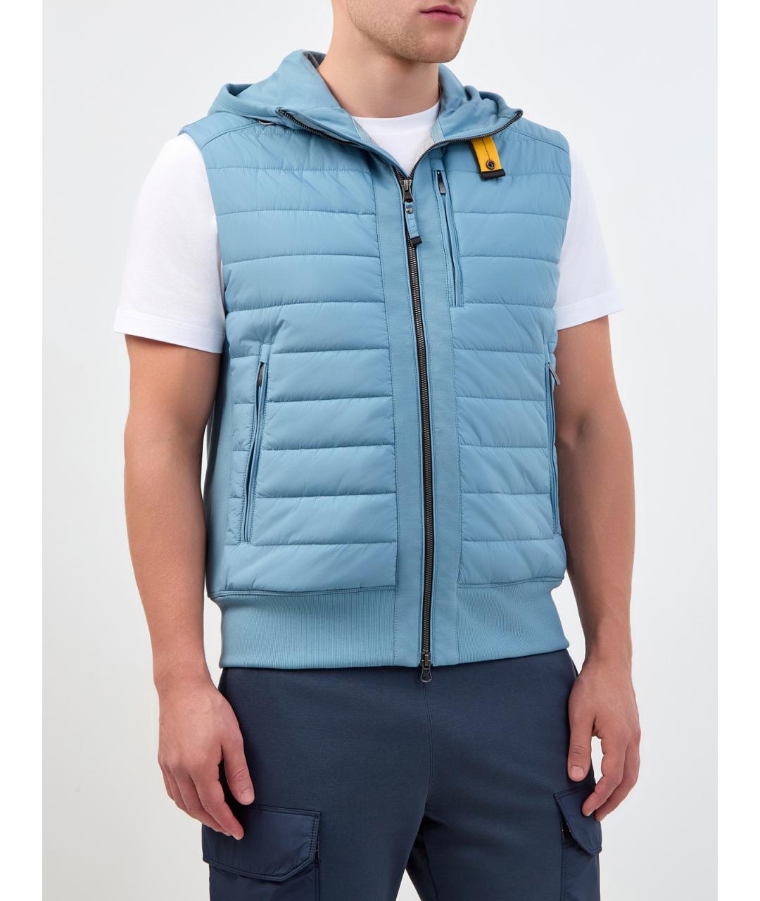 PARAJUMPERS Голубой полиэстеровый жилет, фото 3