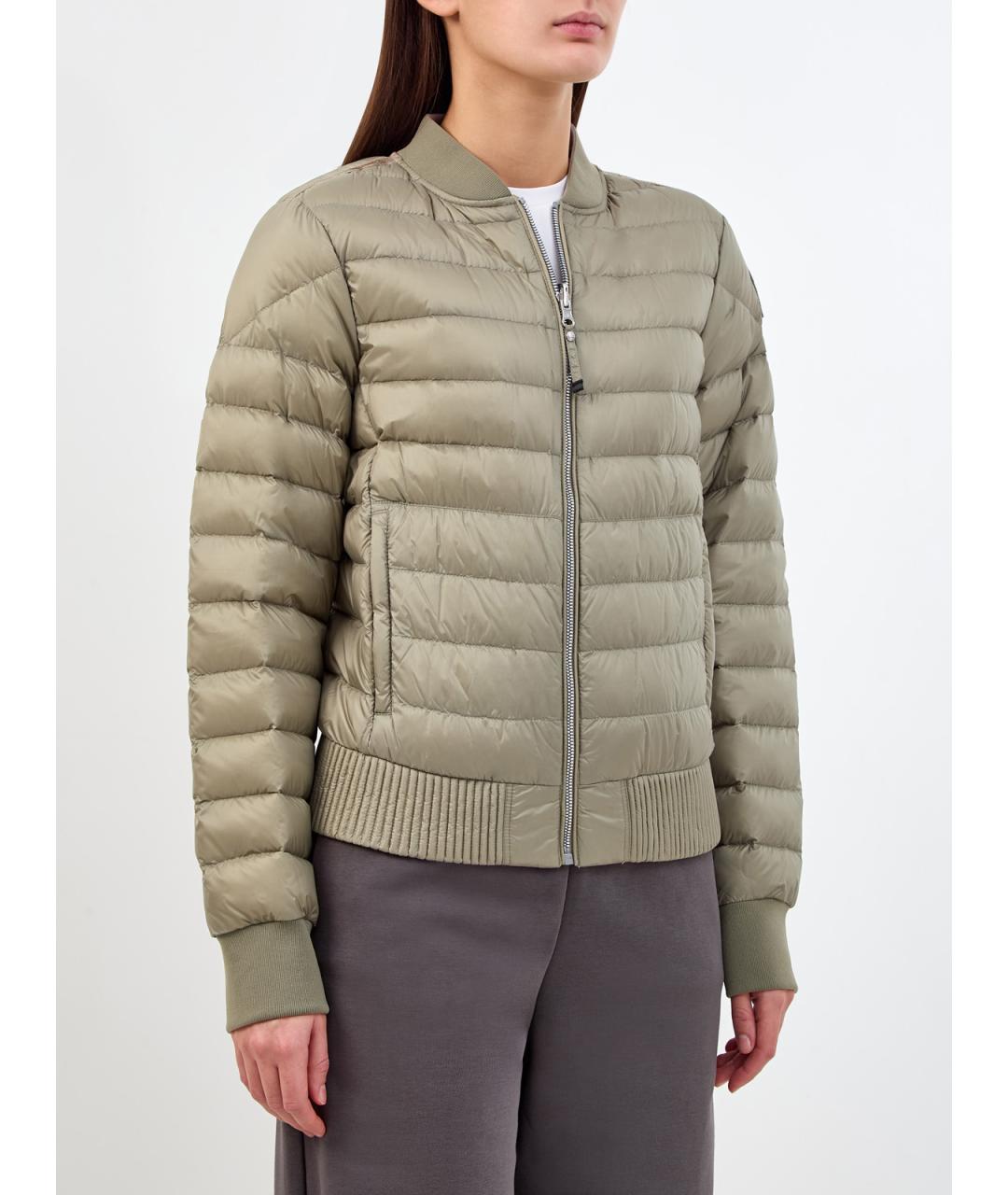 PARAJUMPERS Зеленый полиамидовый пуховик, фото 4