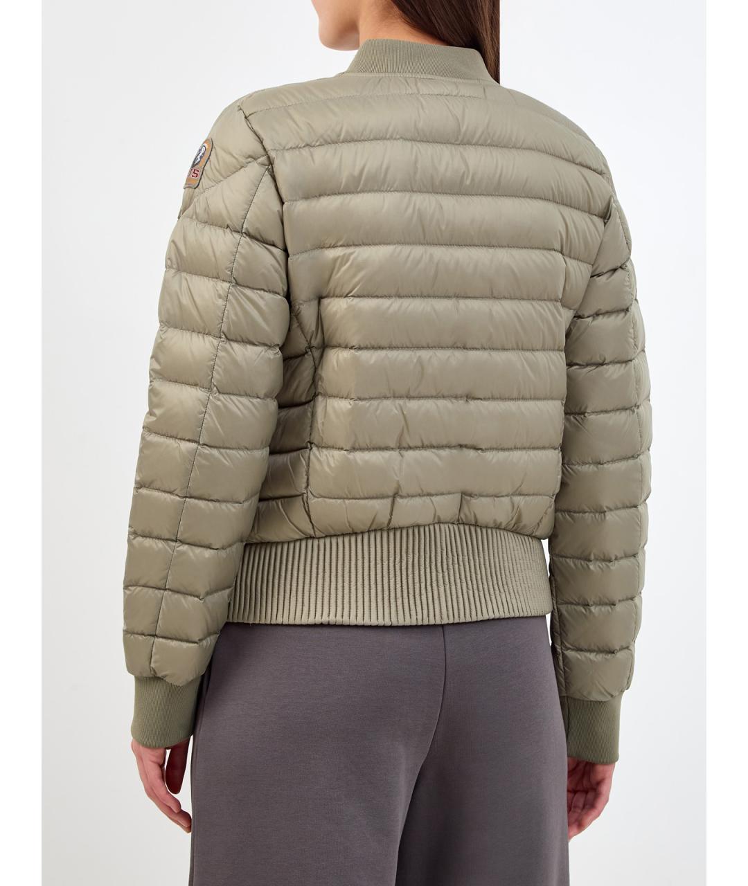 PARAJUMPERS Зеленый полиамидовый пуховик, фото 5