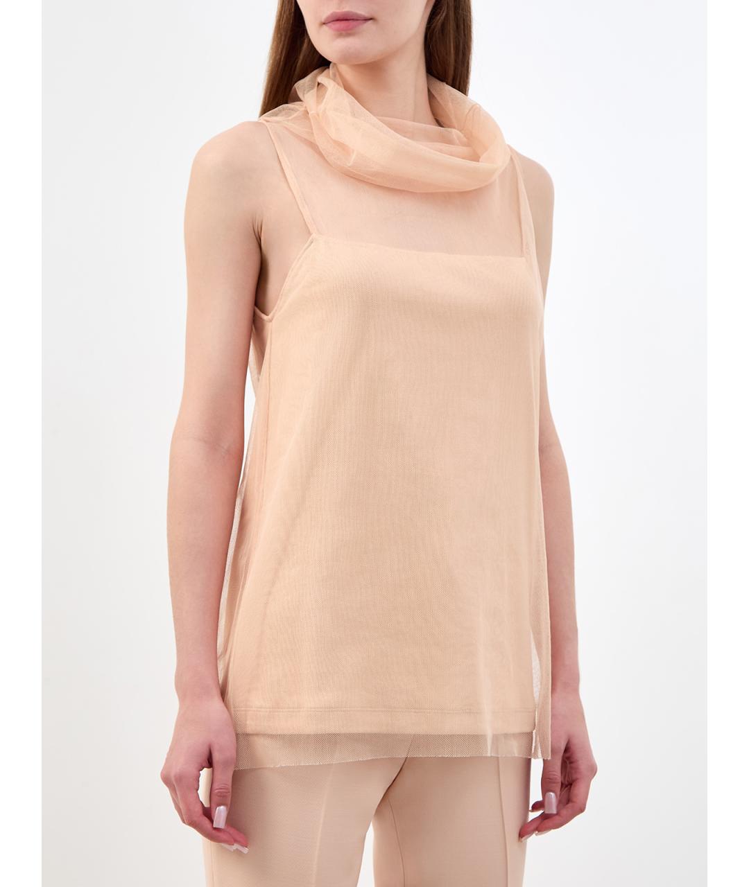 FABIANA FILIPPI Бежевая хлопковая блузы, фото 3