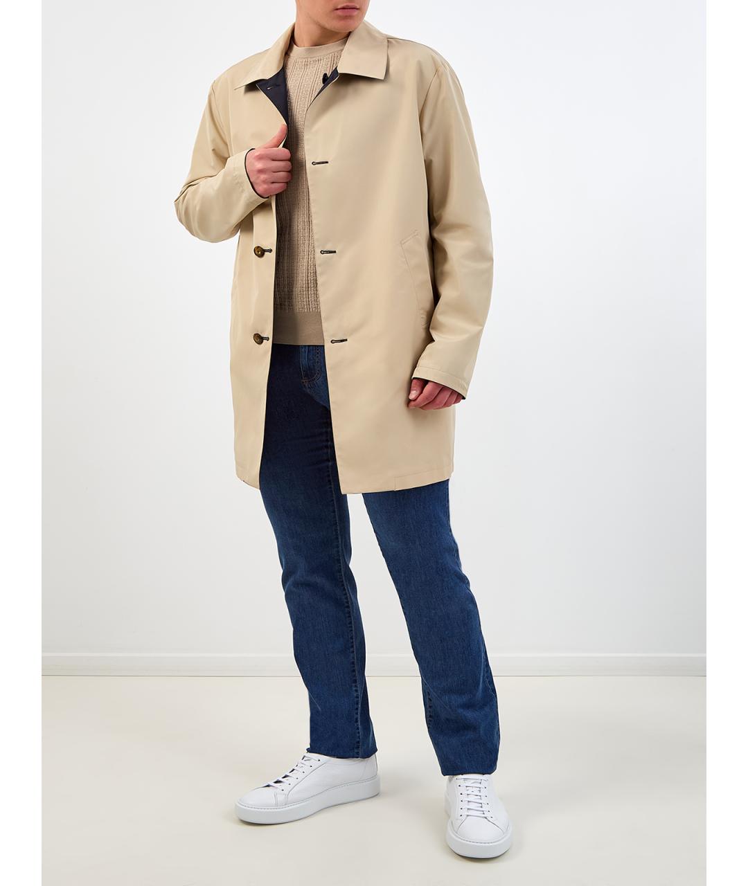 CANALI Мульти полиэстеровый тренч / плащ, фото 3