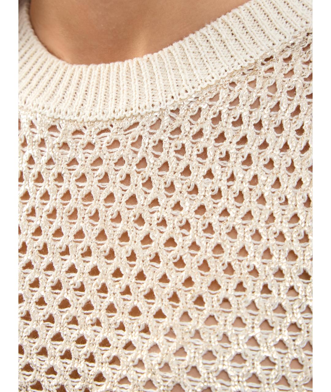 PESERICO Бежевая льняная майка, фото 5