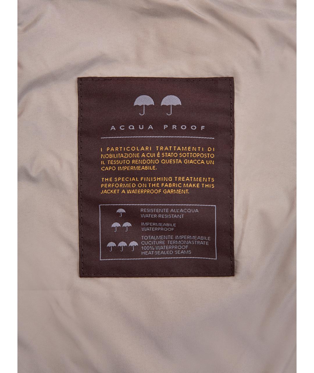 MOORER Бежевая полиэстеровая куртка, фото 6