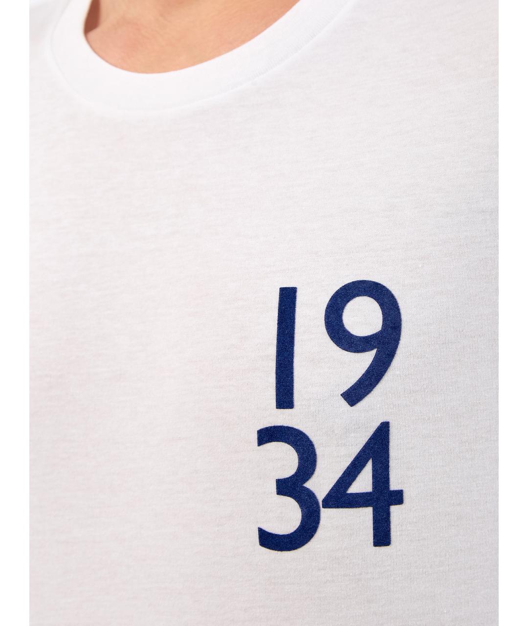 CANALI Белая хлопковая футболка, фото 5