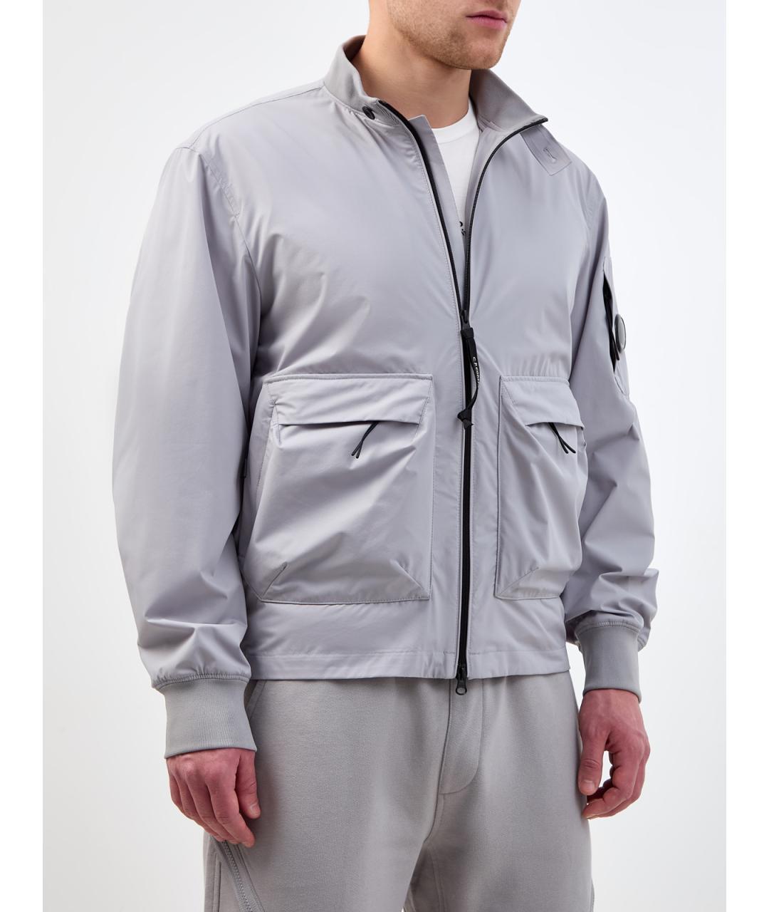 CP COMPANY Серая полиэстеровая куртка, фото 3