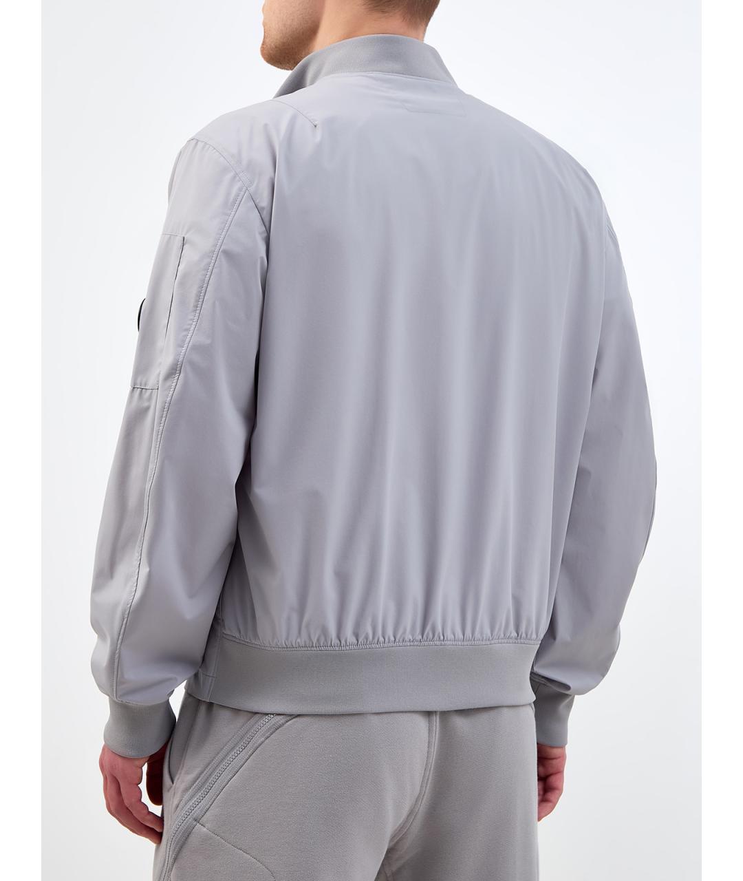 CP COMPANY Серая полиэстеровая куртка, фото 4
