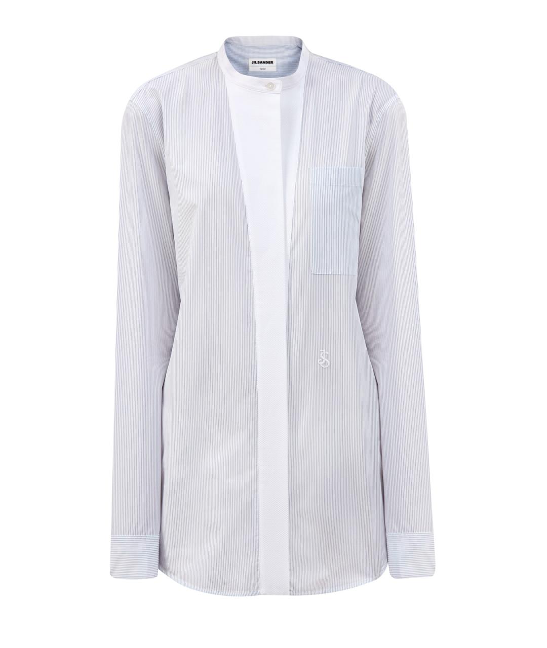 JIL SANDER Голубая хлопковая рубашка, фото 1