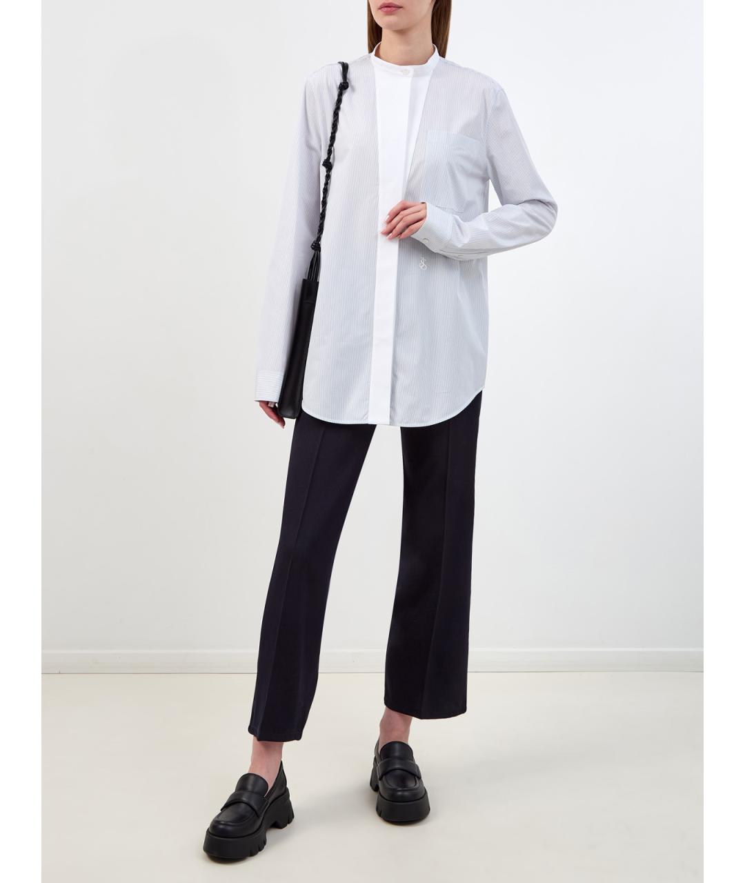 JIL SANDER Голубая хлопковая рубашка, фото 2