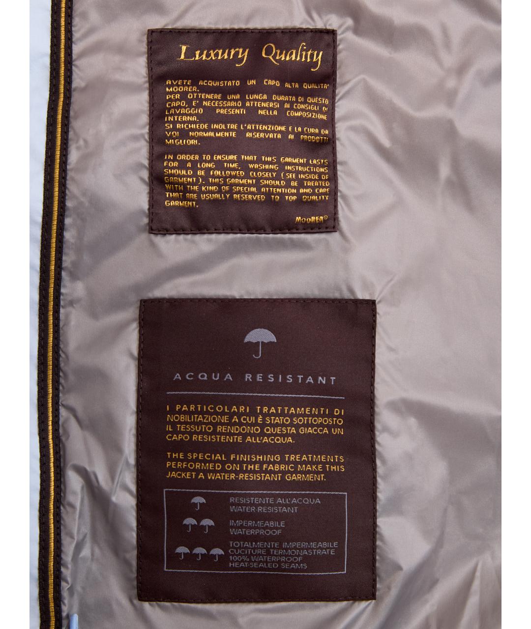 MOORER Голубая полиамидовая куртка, фото 6