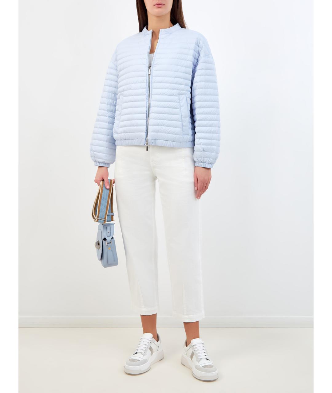 MOORER Голубая полиамидовая куртка, фото 2