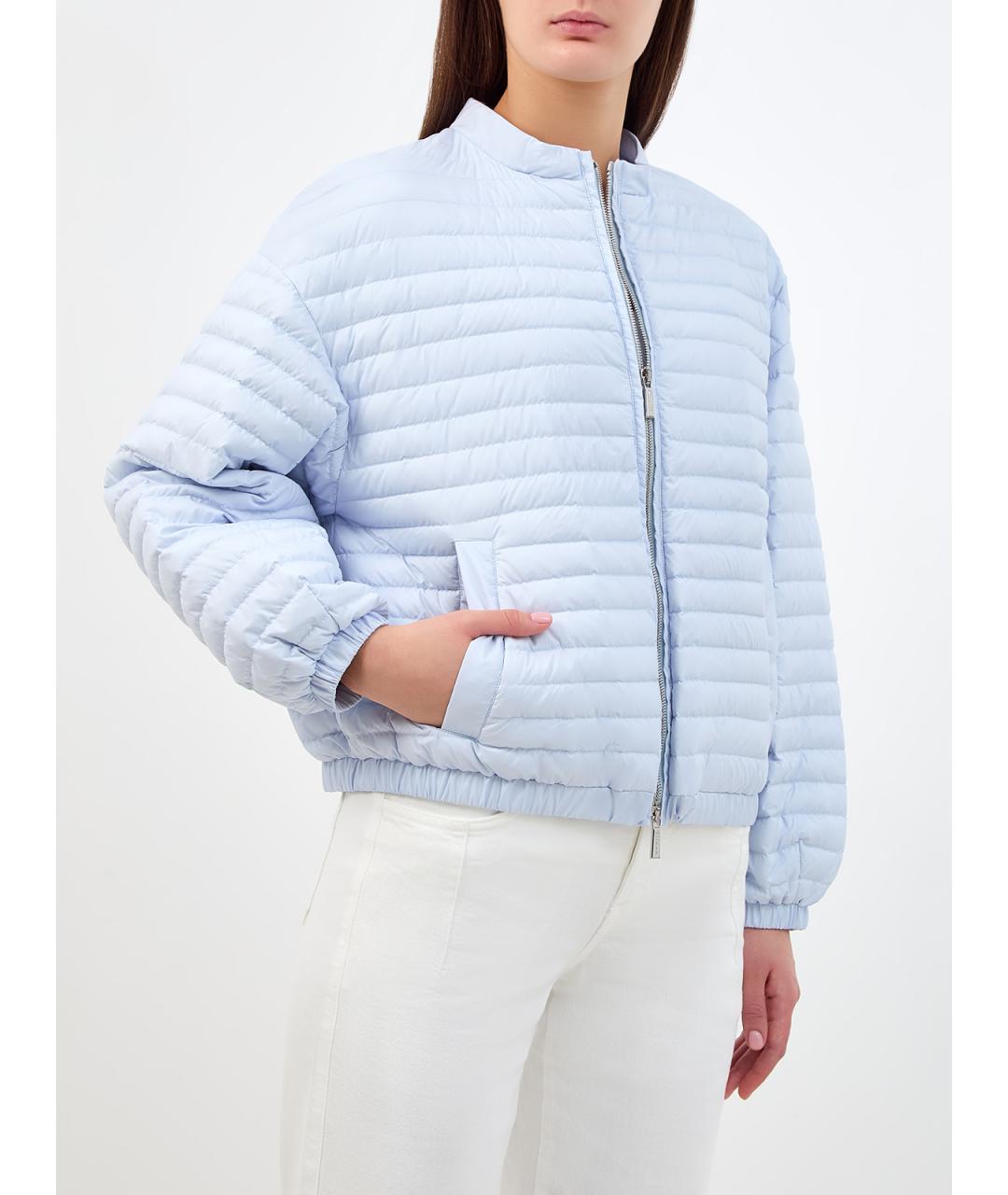 MOORER Голубая полиамидовая куртка, фото 3