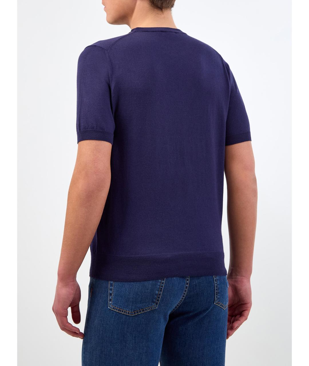 CANALI Синий хлопковый джемпер / свитер, фото 4