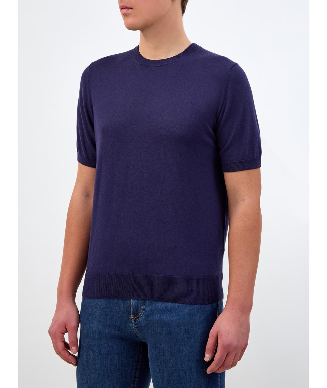 CANALI Синий хлопковый джемпер / свитер, фото 3