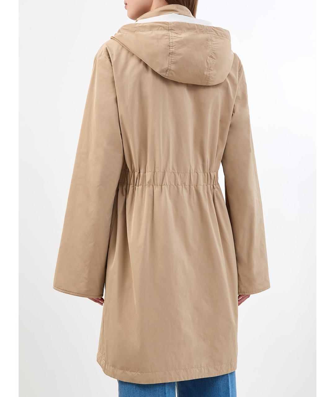 PESERICO Бежевая полиэстеровая парка, фото 4