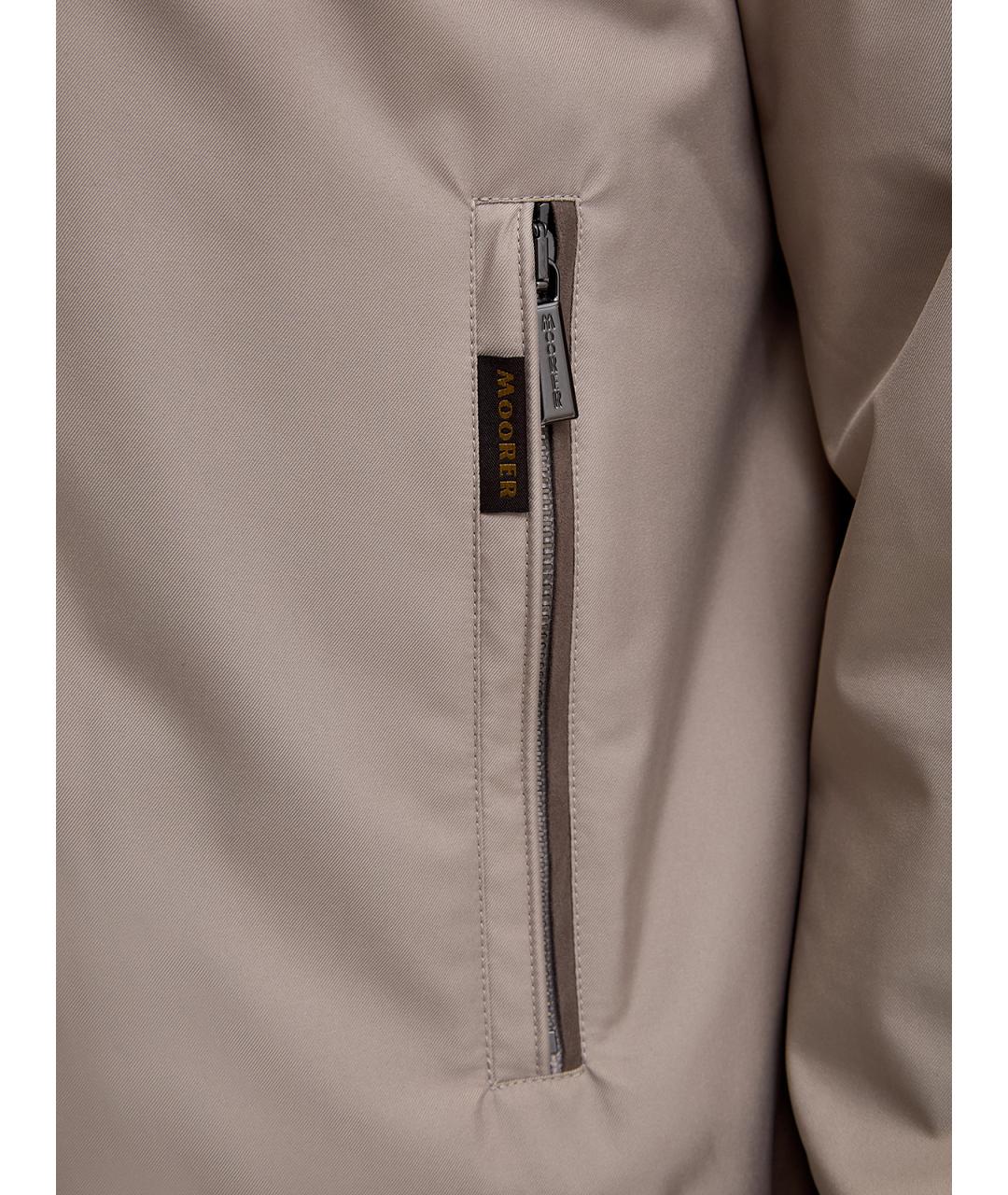 MOORER Бежевая полиэстеровая куртка, фото 5