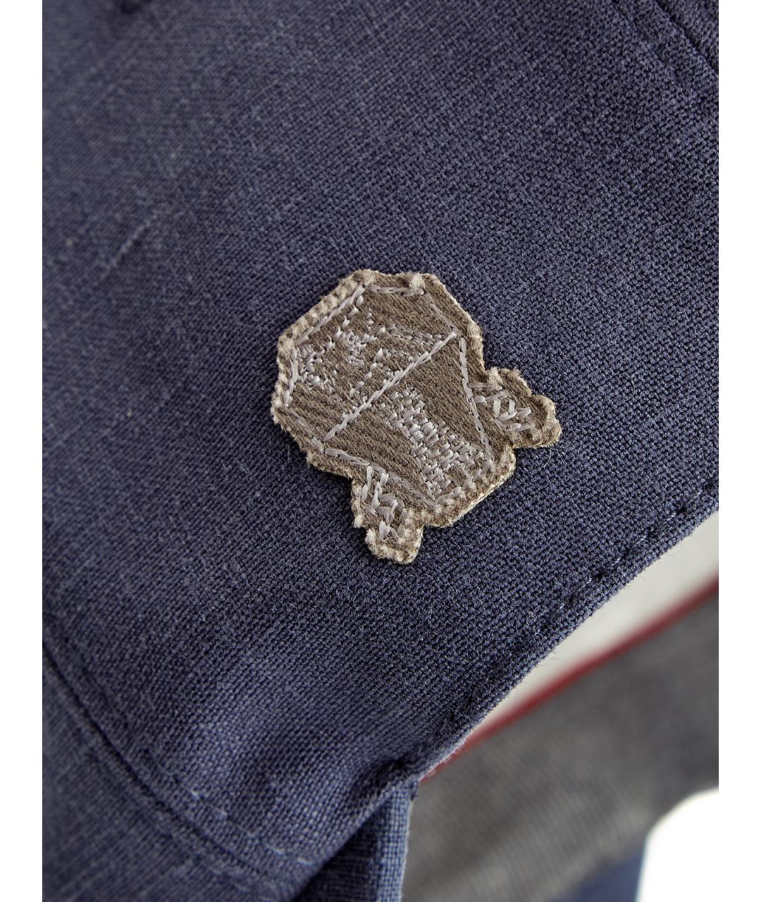 BRUNELLO CUCINELLI Синяя льняная кепка/бейсболка, фото 5