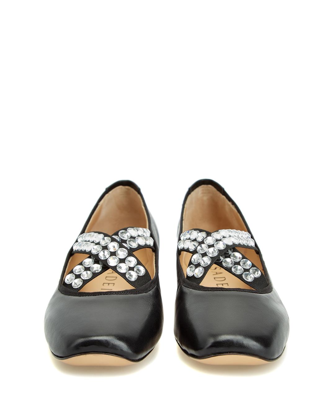CASADEI Черные кожаные балетки, фото 6