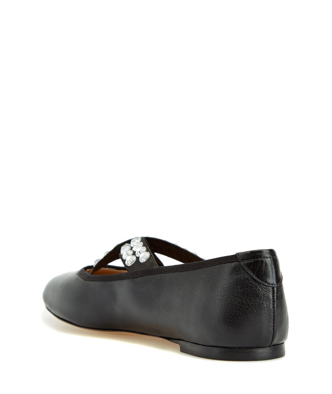 CASADEI Черные кожаные балетки, фото 4