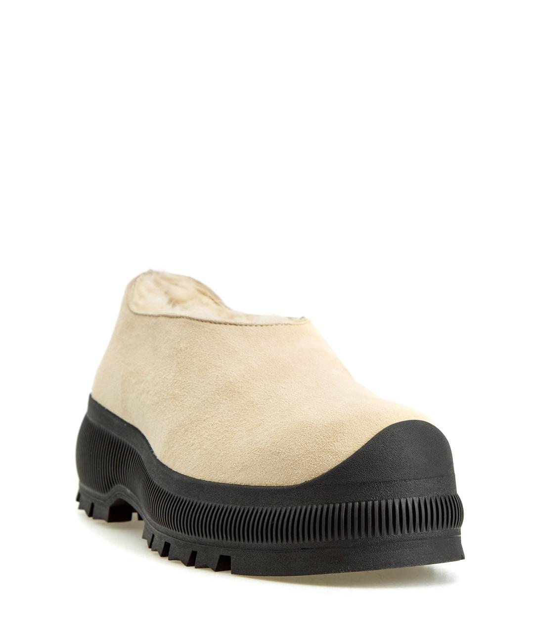 JIL SANDER Бежевые замшевые ботинки, фото 3