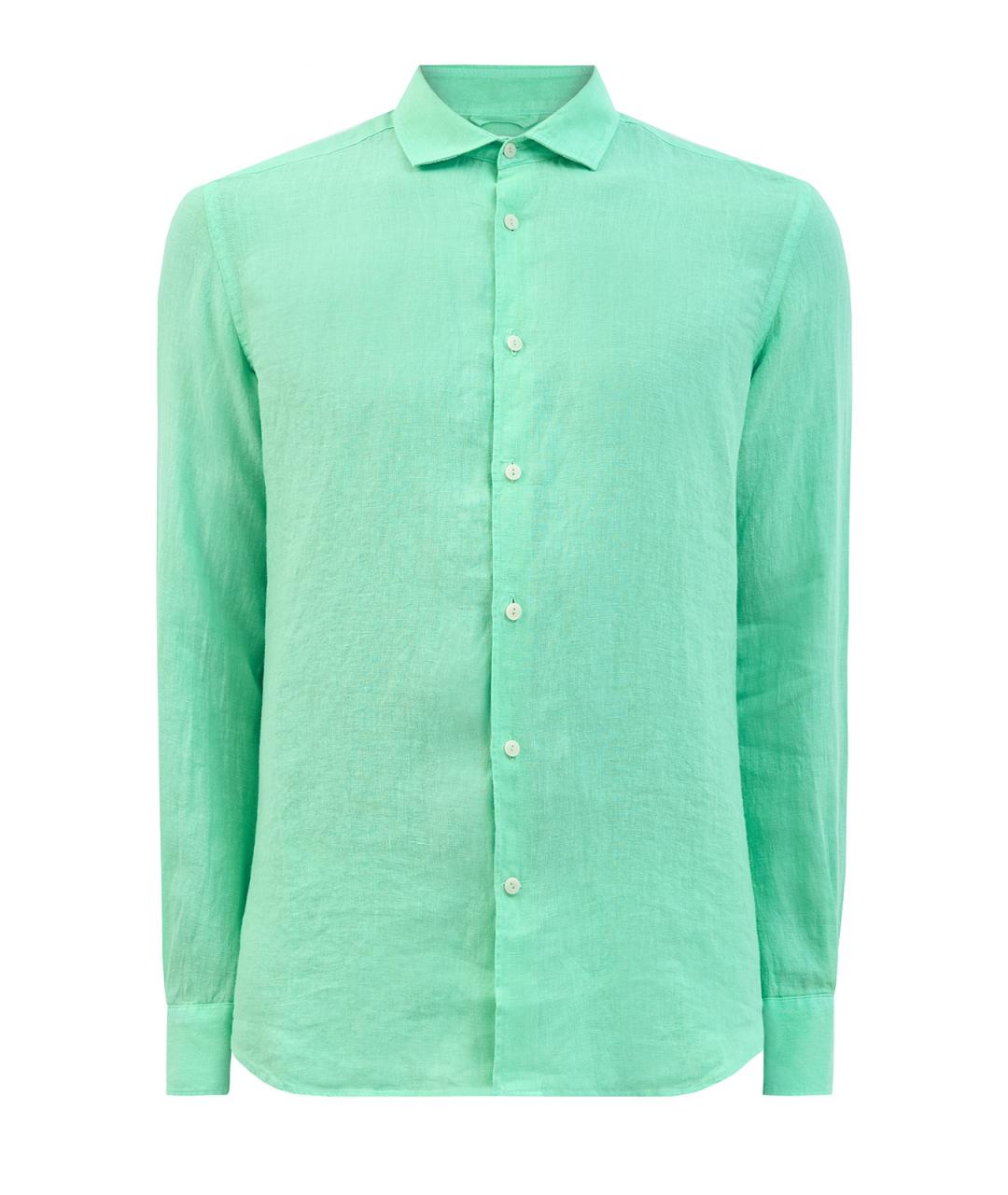 MC2 SAINT BARTH Зеленая льняная кэжуал рубашка, фото 1