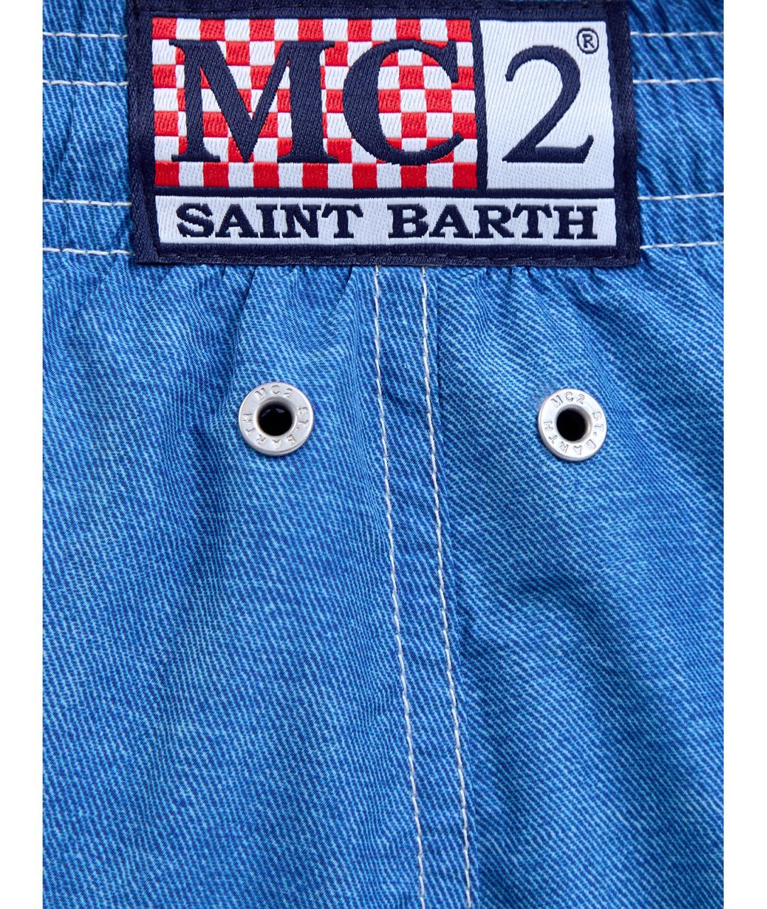 MC2 SAINT BARTH Синие полиэстеровые плавки, фото 5