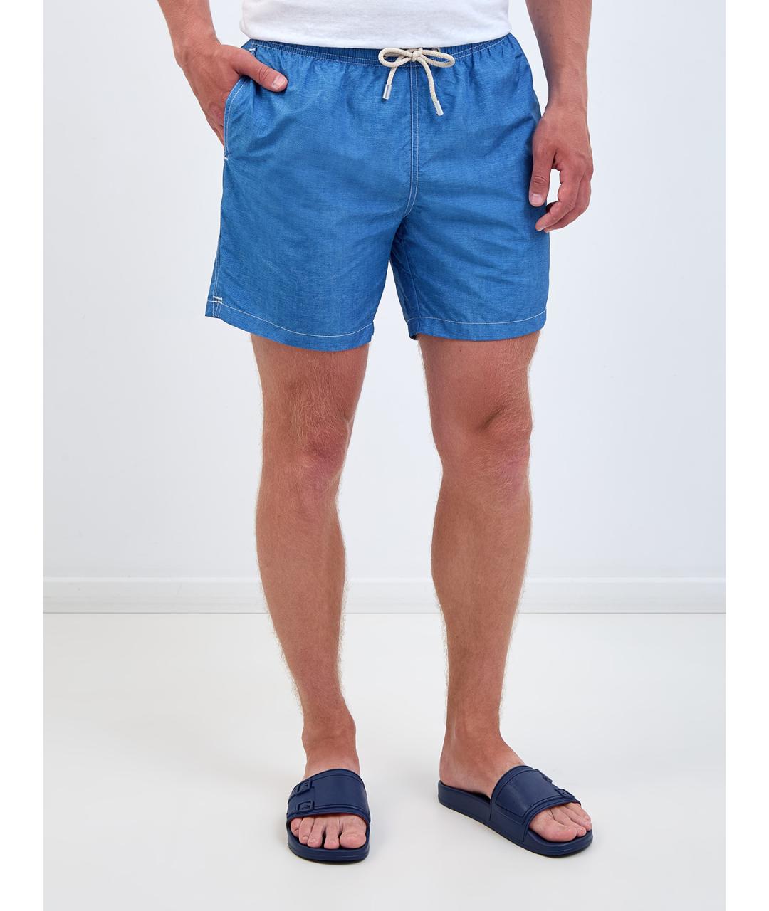 MC2 SAINT BARTH Синие полиэстеровые плавки, фото 3