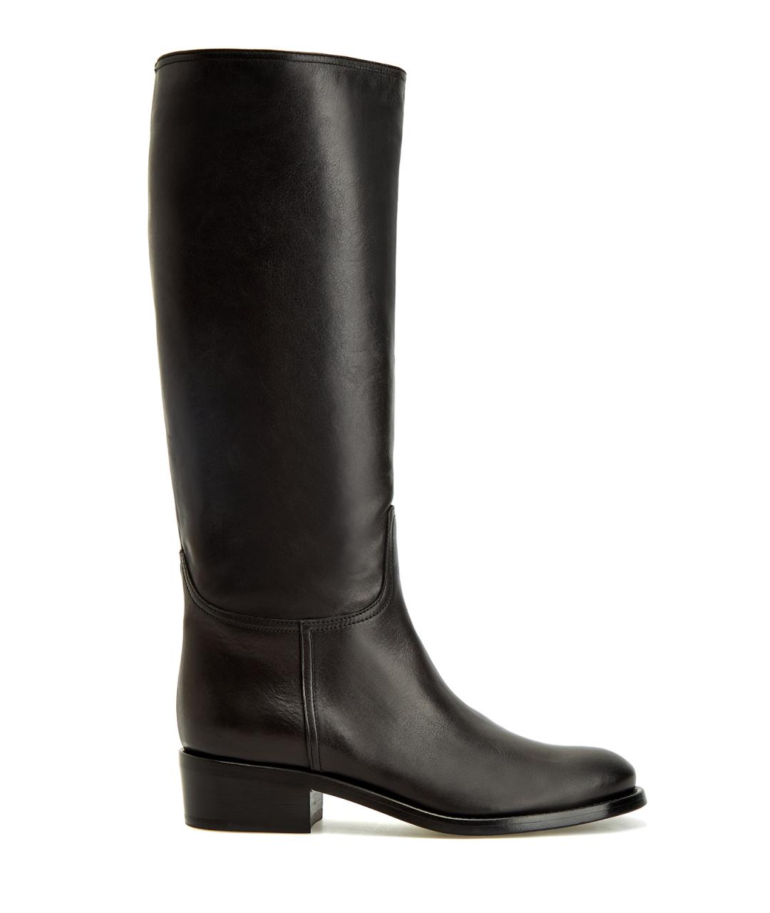 AGL Черные кожаные сапоги, фото 1