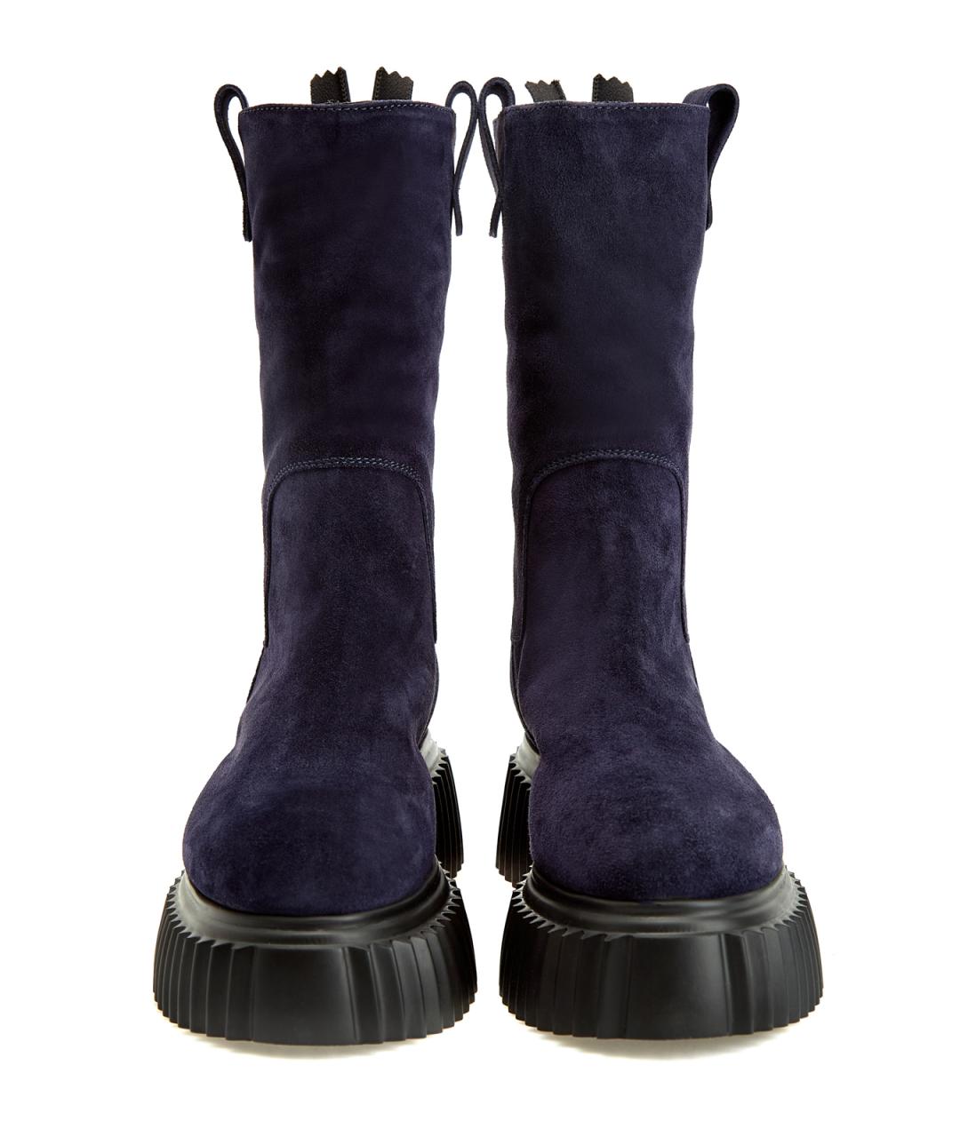 AGL Темно-синие замшевые ботинки, фото 6