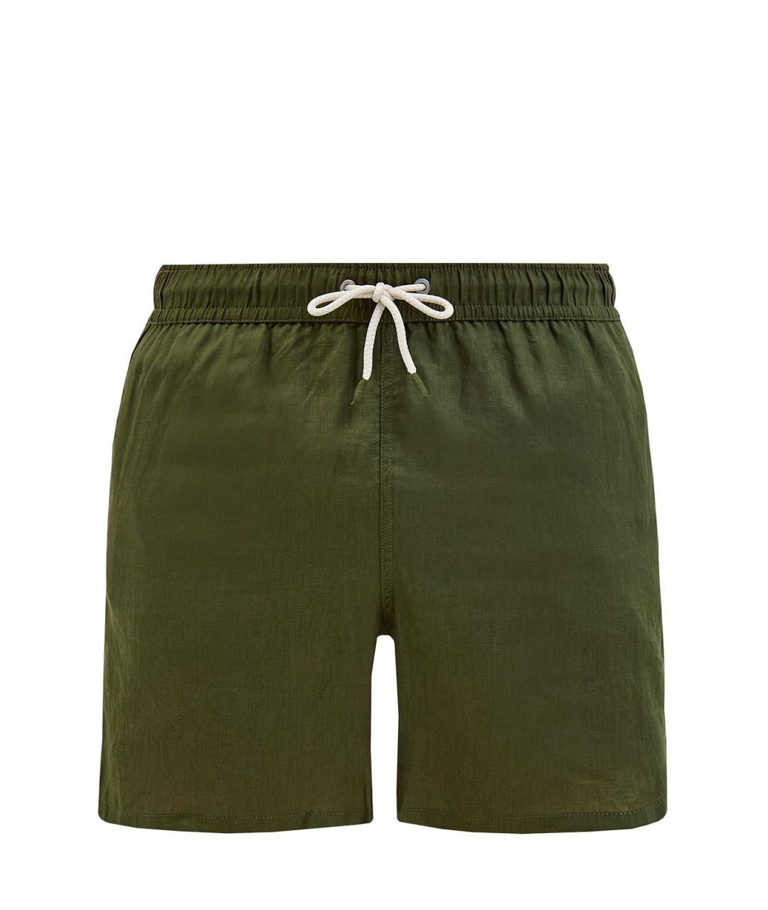 MC2 SAINT BARTH Зеленые льняные шорты, фото 1