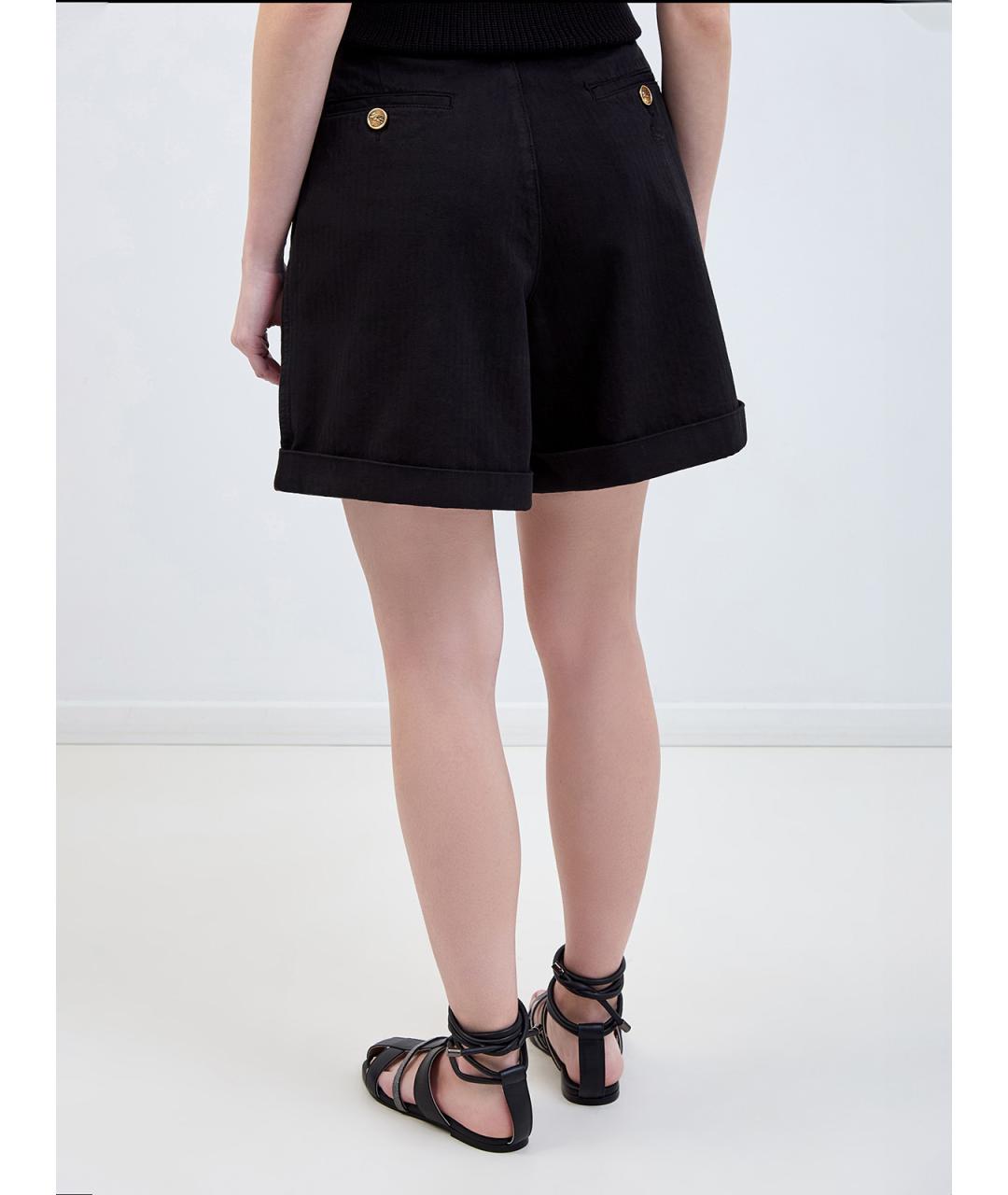 ETRO Черные хлопковые шорты, фото 4