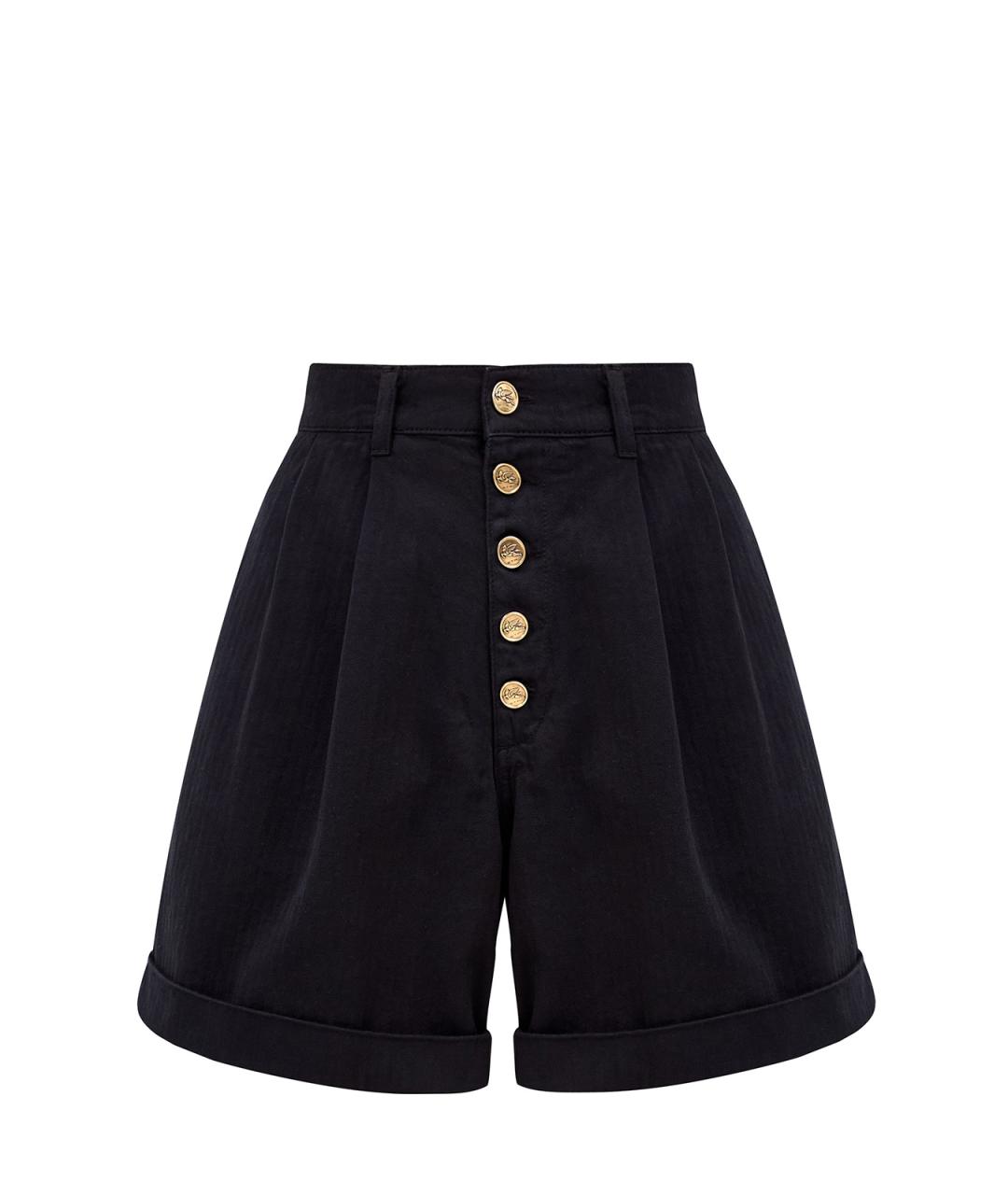 ETRO Черные хлопковые шорты, фото 1