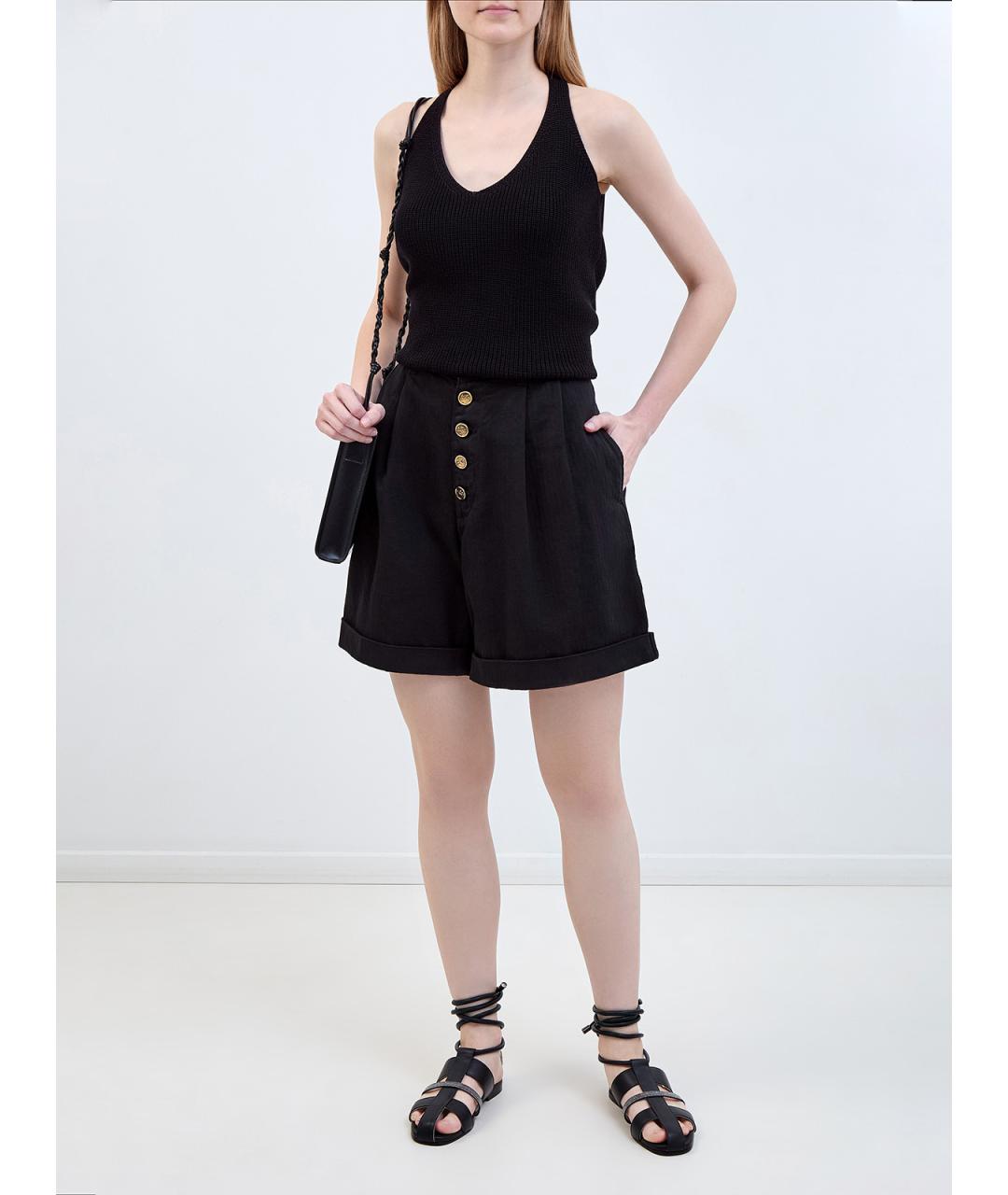 ETRO Черные хлопковые шорты, фото 2