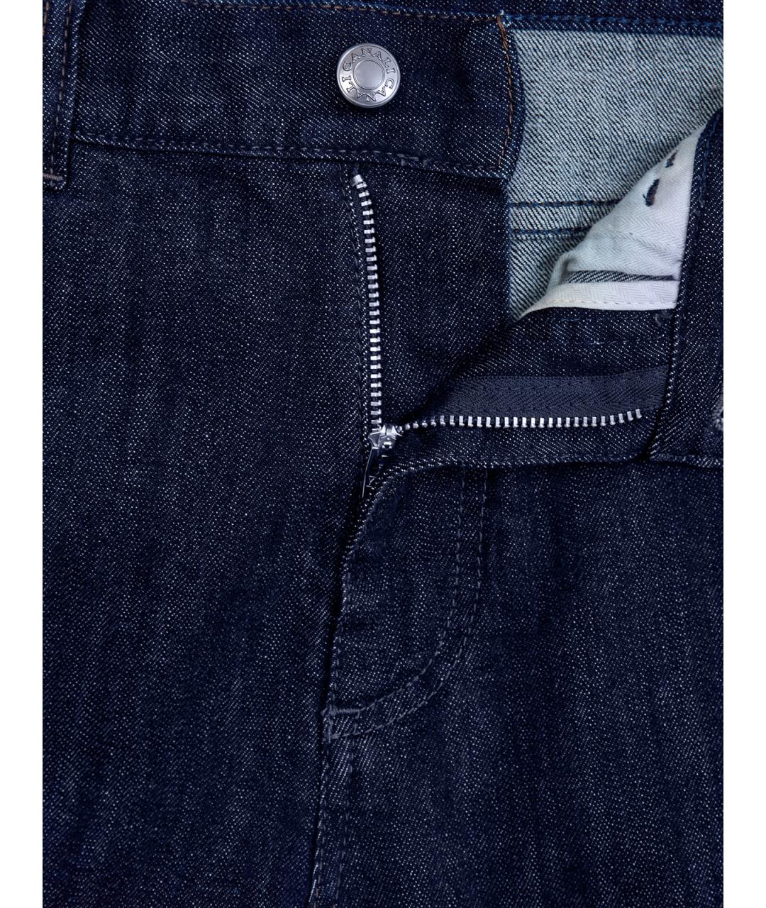 CANALI Синие хлопковые джинсы скинни, фото 6