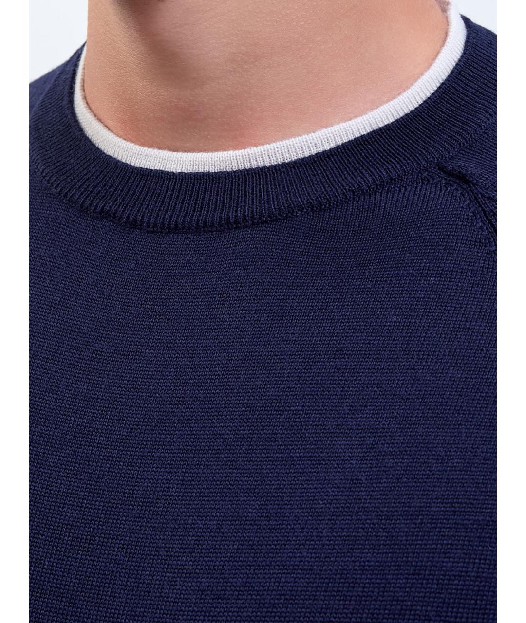 ELEVENTY Синий шерстяной джемпер / свитер, фото 5