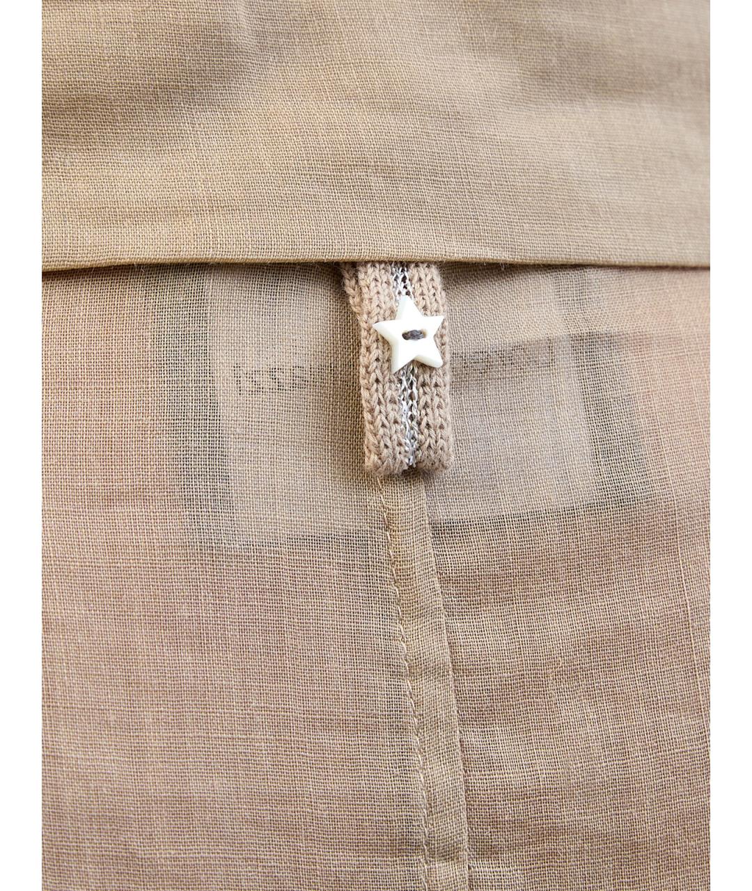 LORENA ANTONIAZZI Бежевый льняной жакет/пиджак, фото 5