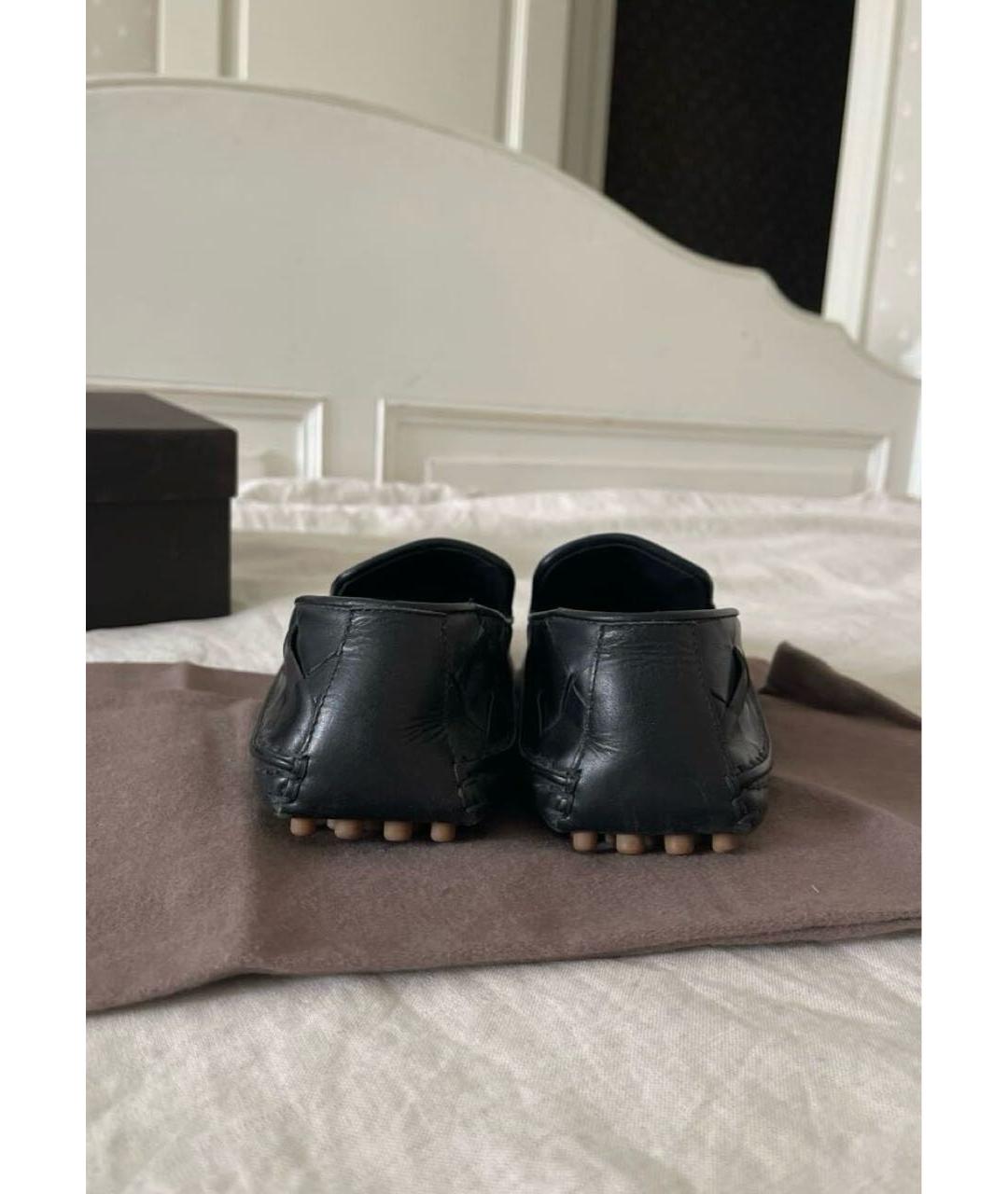 BOTTEGA VENETA Черные кожаные лоферы, фото 4