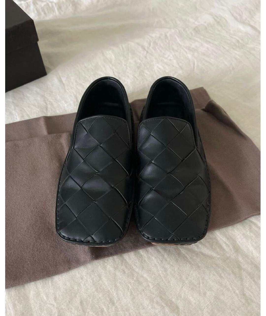 BOTTEGA VENETA Черные кожаные лоферы, фото 2