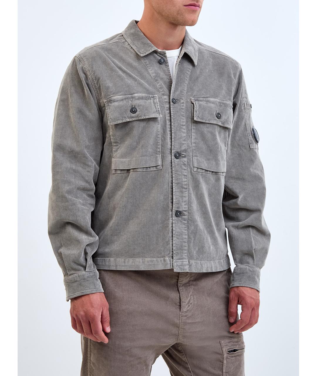 CP COMPANY Серая хлопковая куртка, фото 3