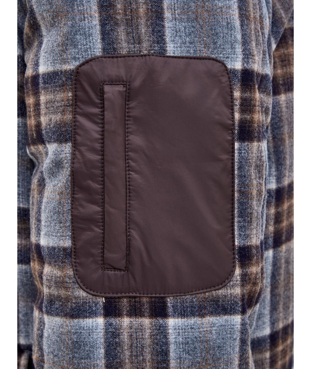 PESERICO Коричневая шерстяная куртка, фото 5