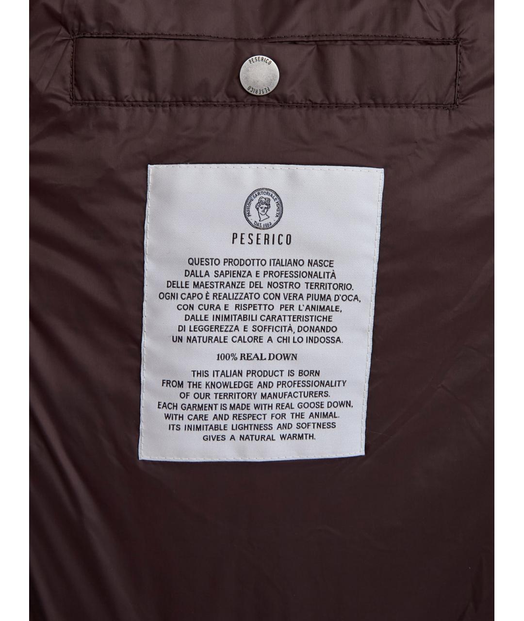 PESERICO Коричневая шерстяная куртка, фото 6