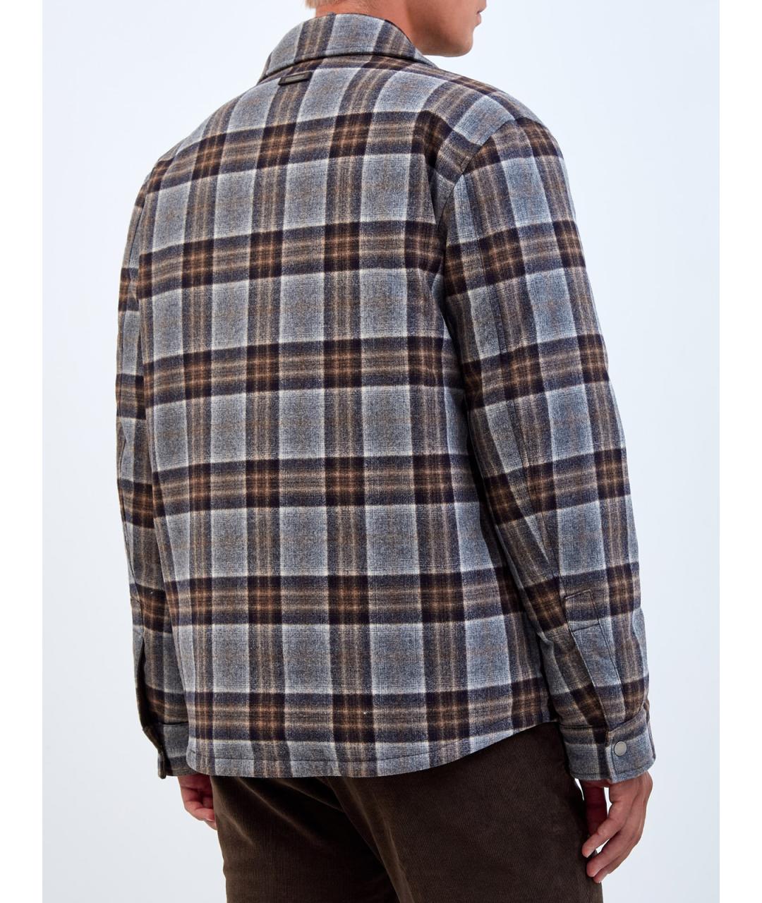 PESERICO Коричневая шерстяная куртка, фото 4