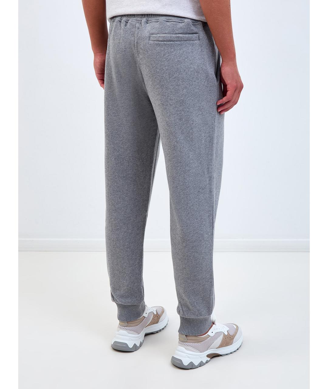 ELEVENTY Серые хлопковые повседневные брюки, фото 4