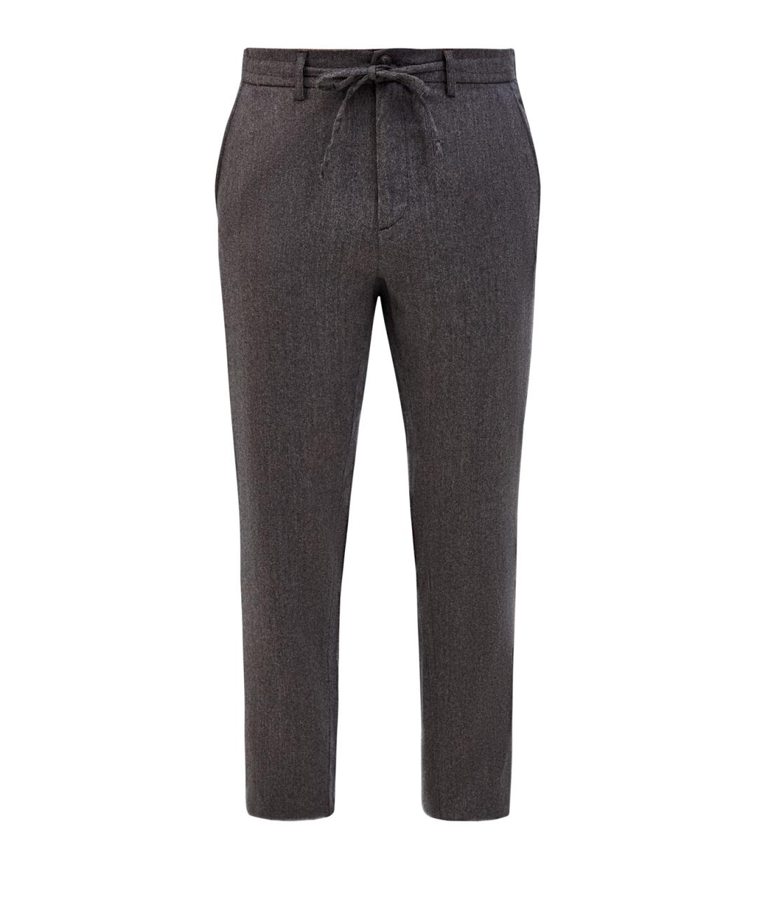 CANALI Бежевые шерстяные повседневные брюки, фото 1