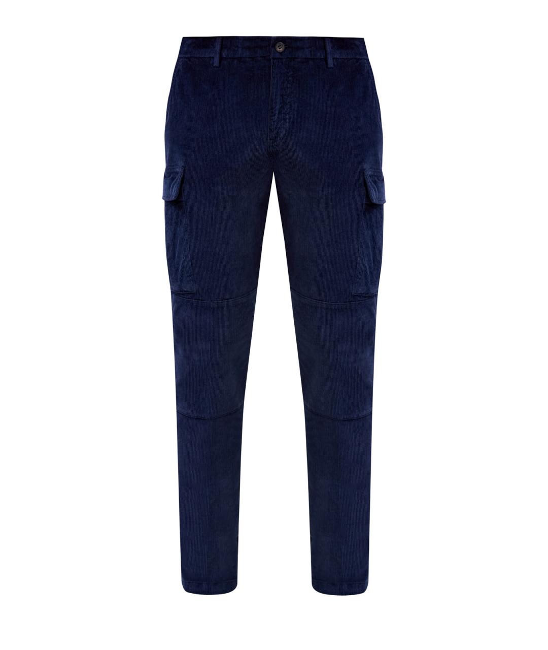 ELEVENTY Синие хлопковые повседневные брюки, фото 1